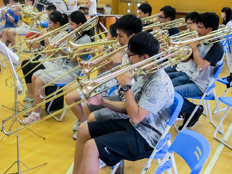 北京云雀管乐团排练——长号声部