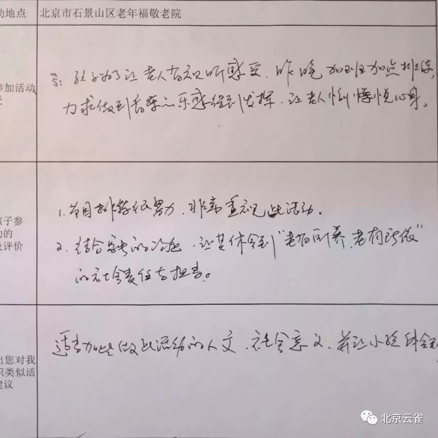 北京云雀“爱闪亮艺术团”-学员及家长感言